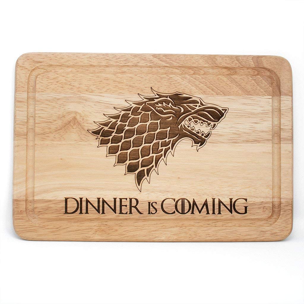 Game of Thrones – Planche à découper en bois – Dinner is Coming